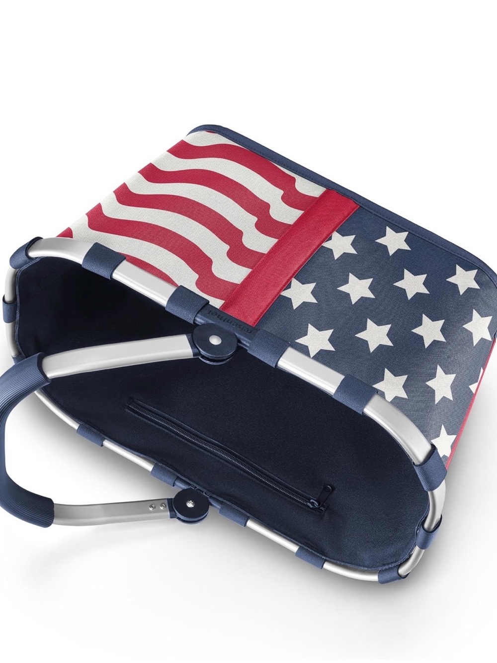 Stars & Stripes Foldable Storage Basket - Red, White & Blue $75 Retail - Picture 5 of 6